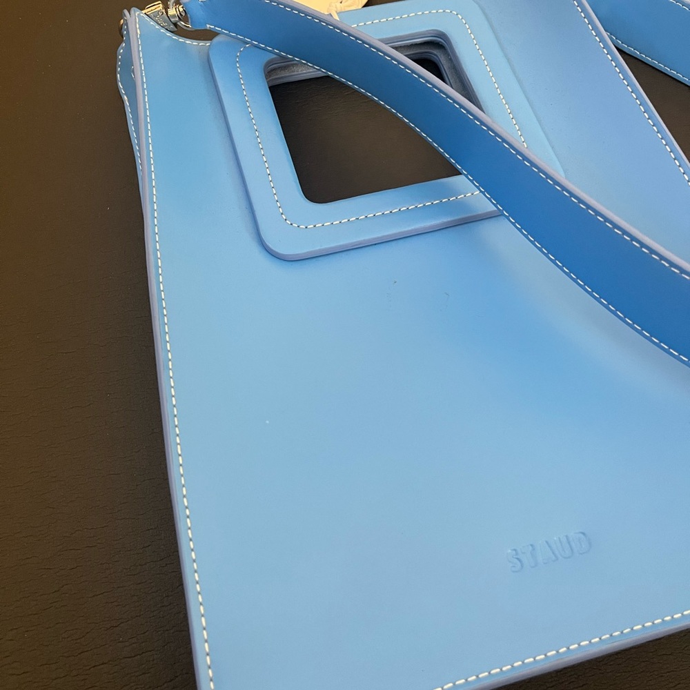 Staud Leather Blue Bag - Picture 3 of 5